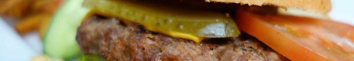 Eating American (New) Burger Mediterranean at Owl Sprit restaurant in Port Townsend, WA.